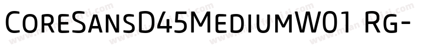 CoreSansD45MediumW01 Rg字体转换